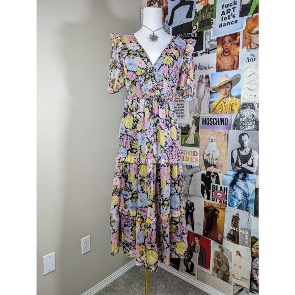 Floral Maxi Boho Dress - Picture 1 of 5